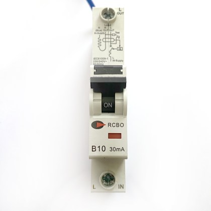 Lewden Control Gear CGD 10/30/SP B10 10A 10 Amp 30mA RCBO Circuit Breaker Type B